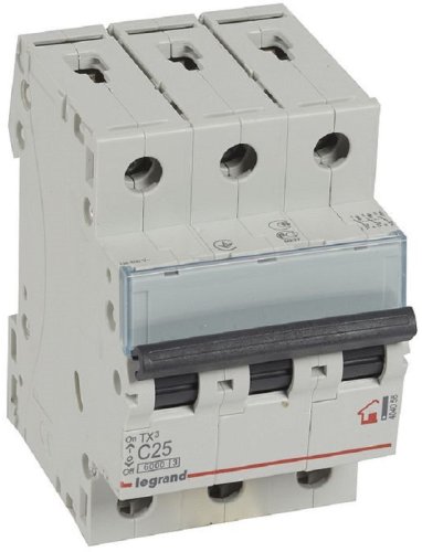 Выключатель автоматический Legrand TX3 6000 3п 25А C 6кА фото Выключатель автоматический Legrand TX3 6000 3п 25А C 6кА картинка